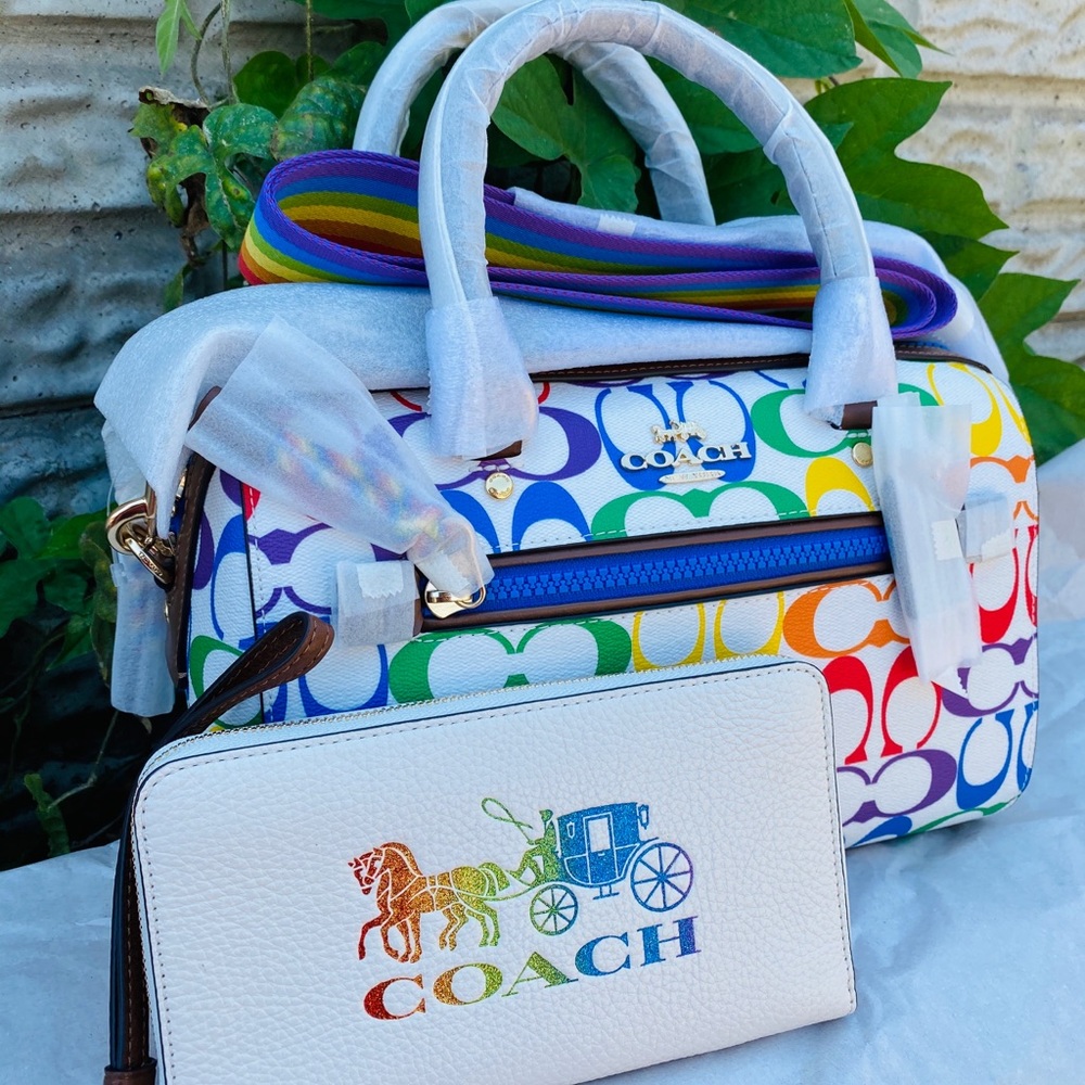 NWT Coach Rainbow Pride Satchel